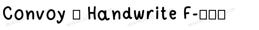 Convoy — Handwrite F字体转换